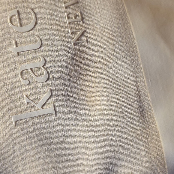 Kate Spade Ash Street Logo Triple Compartment Tote in natural/cream white canvas - Picture 11 of 16